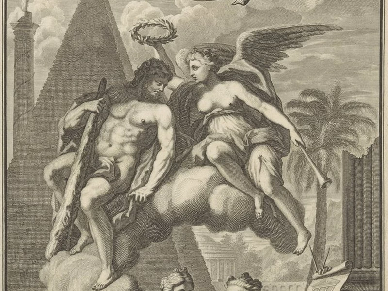 1649-Robbert Duval - Ercole incoronato da Vittoria